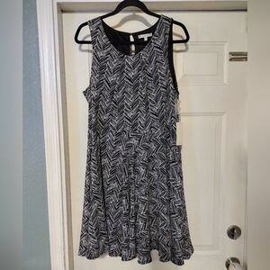 41 Hawthorn Monochrome Zigzag Dress Size XL.
